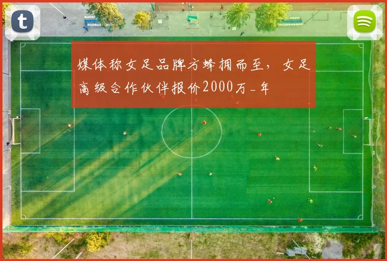媒体称女足品牌方蜂拥而至，女足高级合作伙伴报价2000万_年