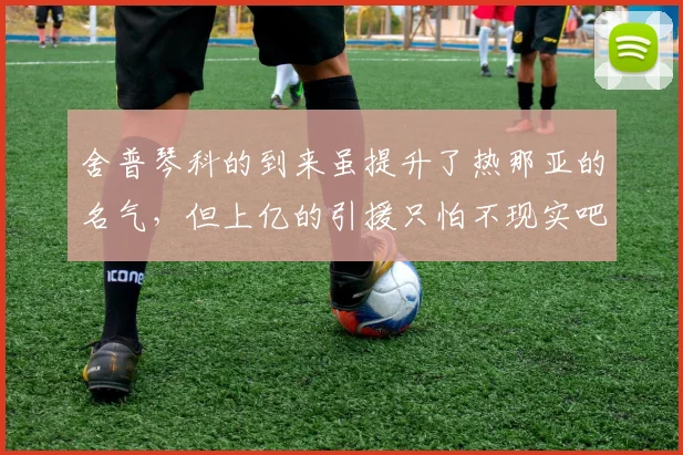 舍普琴科的到来虽提升了热那亚的名气，但上亿的引援只怕不现实吧
